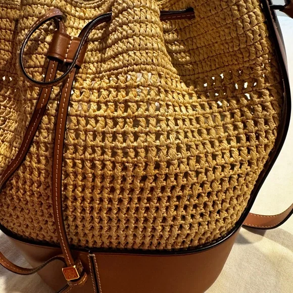 Loewe raffia balloon Bucket Bag by JW Anderson large size - Picture 4 of 10